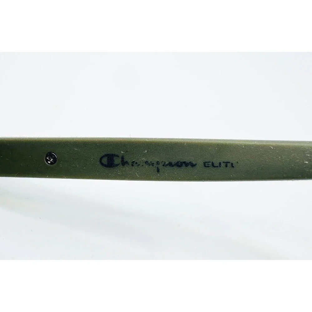 Champion Eyeglasses Mens Black Green Rectangle Metal Frames 55-18-145 45032
